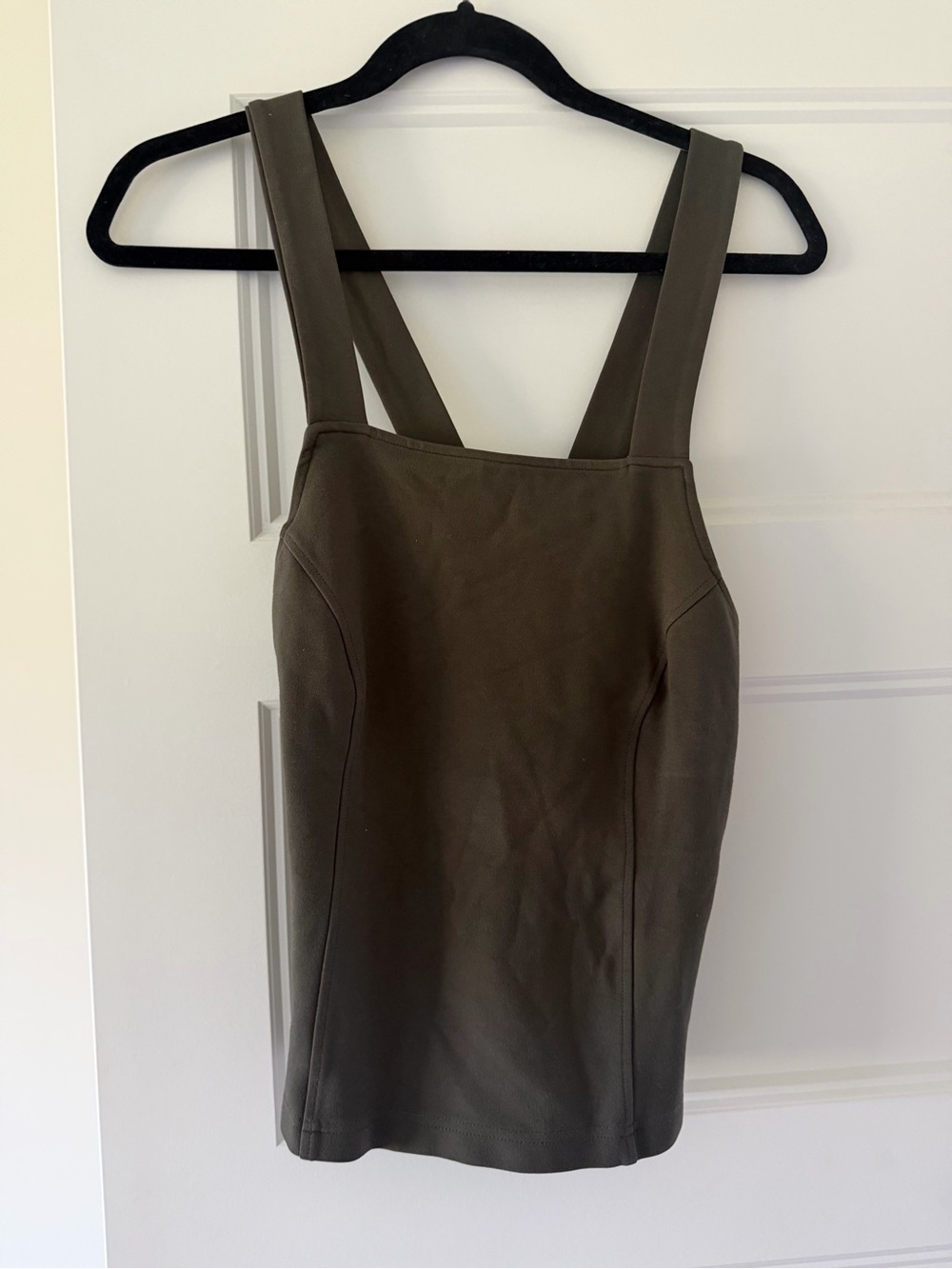 Olive Green cross back tank top by Porridge size medium